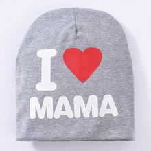 Load image into Gallery viewer, Baby " I Love mama , i love papa" Cap Children Cap Kids Solid Baby Beanie Hat Fashion Ears Straw In Modern New Design