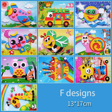 Load image into Gallery viewer, 10 designs/lot Cartoon 3D EVA Foam Sticker Puzzle Series Kids Multi-patterns Styles Toys for Children Birthday Gift