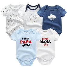 Load image into Gallery viewer, 5 PC Baby Summer High Quality Striped Rompers Jumpsuit For Boy & Girls Comfortable Clothes