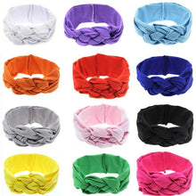 Load image into Gallery viewer, Modern Luxury Handmade Hair Band Headband Bow Hairbands Knot Kids Turban For Girls