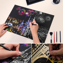 Load image into Gallery viewer, Kids Scratch Paintings Magic Seascape Art Drawings Paper Table Kids Educational Toys Child Birthday Gifts For Boys or Girls