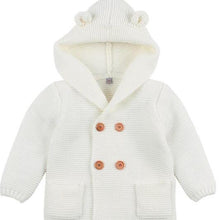 Load image into Gallery viewer, Winter Hooded Knitted Long Sleeve Sweaters For Newborn Babies
