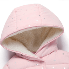 Load image into Gallery viewer, Luxury Modern Designer New Winter Baby Outerwear Hooded Printed Cotton Padded Jacket and Coats For Babies and Girls Kids