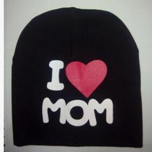 Load image into Gallery viewer, Modern Popular Baby Knitted Warm Cotton Beanie Hat cap For Toddler Baby Kids Cap for Girls & Boys I love Mama Prints Baby Hat Design