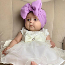Load image into Gallery viewer, Fashion Trend Big Modern Baby Bow Accessories For Toddler Girls In Solid Bow Hairband Stretch Turban Knot Head Wrap Color for Kids