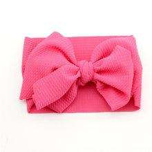 Load image into Gallery viewer, Modern Luxury Newborn Large Bow Cotton Rainbow Print Headwrap Baby Girl Fabric Messy Bow Turban Headband