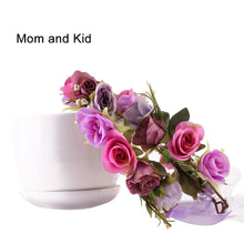 Load image into Gallery viewer, Luxury Modern Matching Flower Headband Lovely Newborn Headband Flower Crown Wreath for Mother and Kids