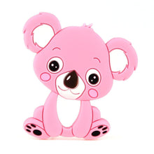 Load image into Gallery viewer, Baby Silicone Teethers BPA Free Teething Toy Animal Dog Koala Owl Elephant Baby Ring Teether Silicone Beads For Kids and Baby