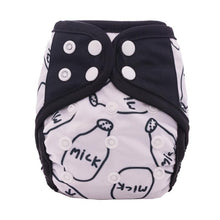 Load image into Gallery viewer, Newborn Pocket Diaper Cloth Diapers Bamboo Charcoal Inner Waterproof PUL Outer Double Gussets Nappies for Baby