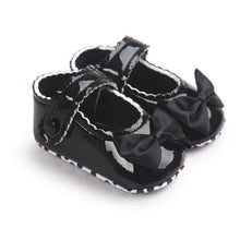 Load image into Gallery viewer, Red Princess Baby Girl Shoes Newborns Butterfly-knot PU Leather Shoes Infants Crib Soft Fashion Footwear Shoes
