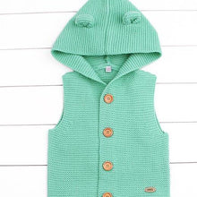 Load image into Gallery viewer, Modern Winter Warm Knit Cardigan Long Sleeve Hooded Sweaters for Newborn Infant Jacket And Coat Combination Clotes