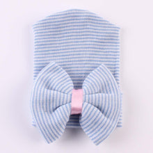 Load image into Gallery viewer, Newborn Baby Hat Baby Girls Bowknot Cap Warm Breathable Infant Cap With Big Bow In Modern Design For Baby Kids