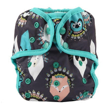 Load image into Gallery viewer, Baby Girl Pink One Size Cloth Diaper Cover Comfortable Nappy With Double Gusset Cartoon Designs Baby Boys Diapers