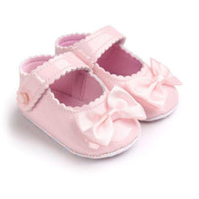 Load image into Gallery viewer, Red Princess Baby Girl Shoes Newborns Butterfly-knot PU Leather Shoes Infants Crib Soft Fashion Footwear Shoes