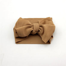Load image into Gallery viewer, Modern Luxury Newborn Large Bow Cotton Rainbow Print Headwrap Baby Girl Fabric Messy Bow Turban Headband