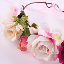 Load image into Gallery viewer, Modern Flower Headband Newborn Matching Flower Crown for Mother Kids Hair Band Accessories