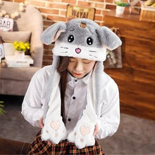 Load image into Gallery viewer, Modern Elegant Winter Interesting Girls Animals Ear Moving Jumping Hats Children and Adults Women Warm Rabbit Winter Caps In Modern Design
