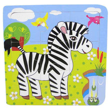 Load image into Gallery viewer, 1 Pcs Animal Wooden Puzzles For Children In Wooden 3D Mosaic Puzzles Kids Educational Toys Design For Baby Birthday Gifts