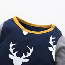 Load image into Gallery viewer, Baby Boy Rompers Long Sleeve Deer Head Infant Newborn Jumpsuit Outfits For Girls and Boys Pajamas