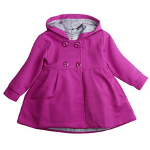 Load image into Gallery viewer, NEW 2020 Modern Toddler Baby Girls Warm Fall Coat Hooded Newborn Infant Girls Cute Princess Jacket Long Sleeve In Elegant Design