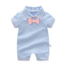 Load image into Gallery viewer, Style Summer Baby Boy girl Rompers 100% Cotton Gentleman Romper Toddler Kids Jumpsuits For Boys