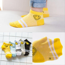 Load image into Gallery viewer, 5 Pairs Kids Socks Striped Sock for Children Fashion Sports Elastic Socks Spring Autumn Summer Breathable Soft Socks For Kids