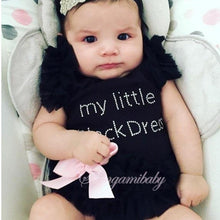 Load image into Gallery viewer, My Little Black Dress Romper for Infant Sleeper Pajamas Jumpsuit for Babies Girls In New Trend Design