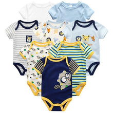 Load image into Gallery viewer, 8PCS Set Modern Baby Rompers Cotton Overalls Newborn Clothes Jumpsuit Sumemr Baby set for Boys and Girls Kids