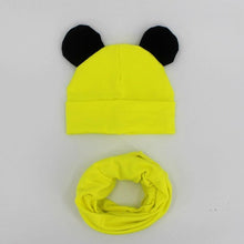Load image into Gallery viewer, Baby Hat Cotton Ear Cap For Boys And Girls Winter Hat Scarf Set Children Boys Cap Scarf