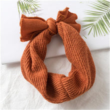 Load image into Gallery viewer, Cute Baby Girl Headbands Knitted Newborn Baby Bows Haiband Turban Head Warm head band
