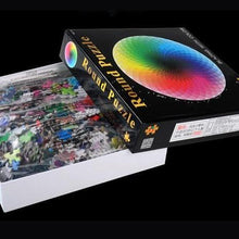 Load image into Gallery viewer, 1000PCS/SETColorful Rainbow Round Geometrical Photo Planet Puzzle Adult Kids Educational Toy Puzzle