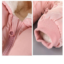 Load image into Gallery viewer, Newborn Infants Baby girls/boys Warm Hooded Jumpsuit Jacket Baby wear Clothing sets For Boys And Girls Winter Coat Jumpsuit in Several Sizes
