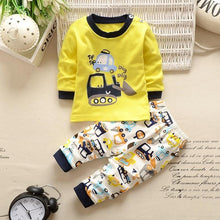 Load image into Gallery viewer, Baby Boy Clothes Cotton Clothing Sets Cartoon Long-sleeved T-shirt Pants Infant Clothes 2pcs Ste For Boys and Girls Kids