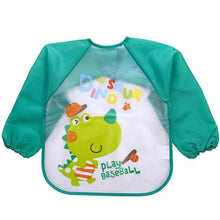Load image into Gallery viewer, Waterproof Long Sleeve Girl Bibs Kids Burp Cloth Feeding Bib with Pocket Bib For Kids
