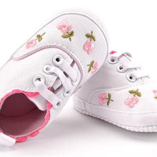 Load image into Gallery viewer, Baby Girl Shoes White Lace Soft Shoe Prewalker Walking Toddler Kids Shoes First Walker