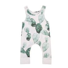 Load image into Gallery viewer, New Infant Baby Girl Boy Cactus Printed Romper Sleeveless Jumpsuit Playsuit Outfit For Girls And Boys In Modern Style