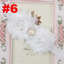 Load image into Gallery viewer, Handmade Flower Newborn Headwear Head Wrap Band Hairband Gift Toddlers For Baby Girls