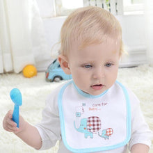 Load image into Gallery viewer, Soft Newborn Cotton Elephant Feeding Burp Cloth Waterproof Infant Animal Double Layer Bandana Feeding Bib For Kids