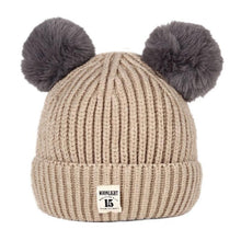 Load image into Gallery viewer, Modern Trend New Baby Beanies Hats Children Knitted Pompom Winter Autumn Cute Cap Warm Girl Hat With Two Balls