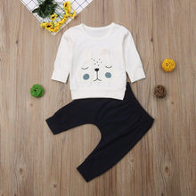 Load image into Gallery viewer, Newborn Baby Boys Clothes Bear Warm Winter Tops T-shirt Pants Outfits Clothes Set Clothes For Boys In Modern Style