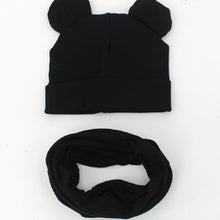 Load image into Gallery viewer, Baby Hat Cotton Ear Cap For Boys And Girls Winter Hat Scarf Set Children Boys Cap Scarf