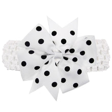 Load image into Gallery viewer, Modern Luxury Children Dot Bow Wide Hair Head Band Headband Headwear For Girls Baby