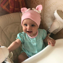 Load image into Gallery viewer, Baby Girl Hat Rabbit Ear Hat For Girls Cotton Bow Knot Children's Cap Toddler Kids Hats Cartoon Hats