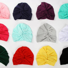 Load image into Gallery viewer, Indian Baby Turban Hat Cotton Baby Girls Kids Turban Headband Hair Head Bands Wrap Accessories for Children