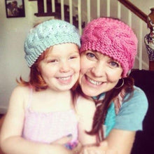 Load image into Gallery viewer, HandmadeKnit Wool Hairband for Mother & Daughter Headband Knit Flower Hairband Ear Warmer Headwrap