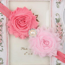 Load image into Gallery viewer, Handmade Flower Newborn Headwear Head Wrap Band Hairband Gift Toddlers For Baby Girls