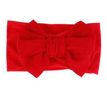 Load image into Gallery viewer, Baby Accessories Infant Baby Girl Cute Bow Headband Newborn Solid Headwear Headdress Nylon Elastic Hair Band Bow For Girls