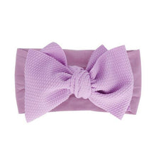 Load image into Gallery viewer, Baby Accessories Infant Baby Girl Cute Bow Headband Newborn Solid Headwear Headdress Nylon Elastic Hair Band Bow For Girls