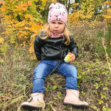 Load image into Gallery viewer, Modern Children Girls Cartoon Sheep Printing Cotton Hat and Scarf Animal Pattern Kids Caps Baby Beanie