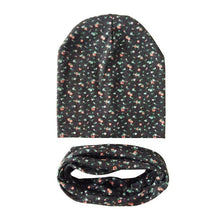 Load image into Gallery viewer, Modern Children Girls Cartoon Sheep Printing Cotton Hat and Scarf Animal Pattern Kids Caps Baby Beanie